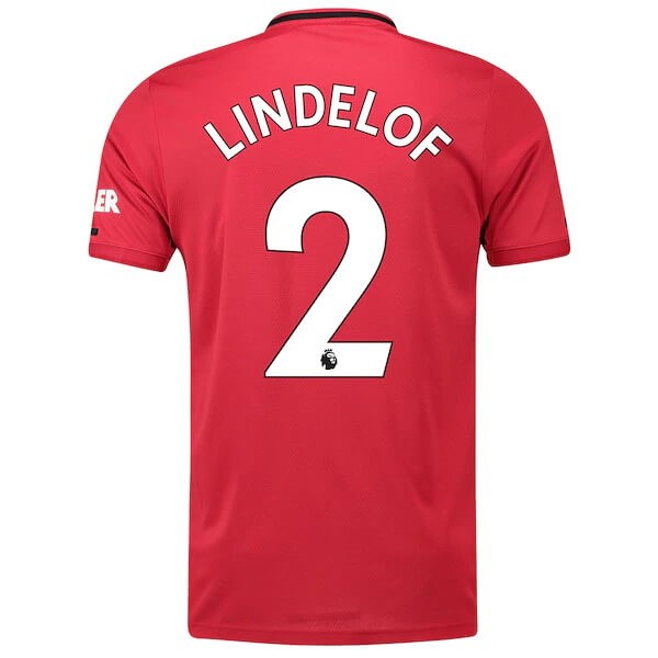 Camiseta Manchester United NO.2 Lindelof Primera equipación 2019-2020 Rojo